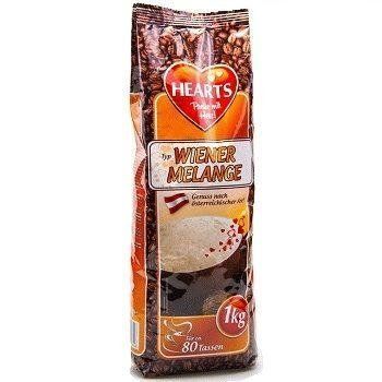 Капучино классический венский Hearts Wiener Melange, 1кг. Напиток кофейный растворимый быстрого приготовления 842205764 фото