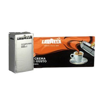 Молотый кофе смесь робусты 70% и арабики 30% Lavazza Espresso Crema e Gusto Forte, 250г. Кофе темной обжарки 403896928 фото