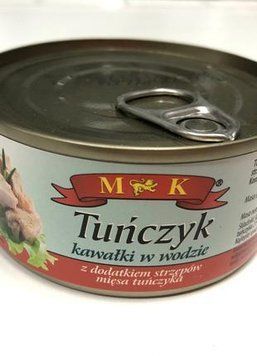 Тунец цельными кусочками в собственном соку (воде) MK Tunczyk, 170 г, Польша, в жестяной банке 1612790644 фото