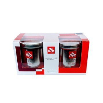 Набор молотого кофе ILLY Classic+Intenso, 125г, ж/б 1131864081 фото