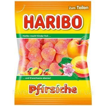 Конфеты желейные Haribo Pfirsiche (Персик), 175г, Германия, Харибо конфеты жевательные мармеладные 1778797278 фото