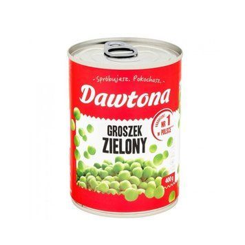 Горошок зелений консервований 400 г Польща Dawtona 1823610441 фото