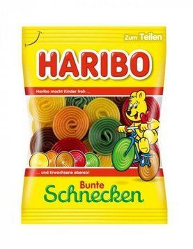 Конфеты желейные фрутктовая улитка Haribo Bunte Schnecken, 160г, Германия, Харибо жевательные мармеладные 1778804694 фото