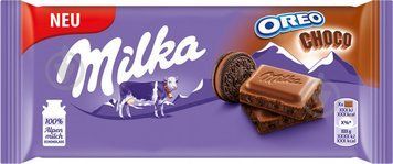 Шоколад молочный с шоколадным печеньем Орео Milka OREO Choco, 100г Швейцария 1710269183 фото