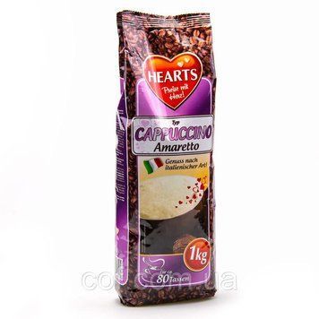 Кофе капучино амаретто растворимый Hearts Capuccino Amaretto, 1кг. Напиток кофейный быстрорастворимый 663864257 фото