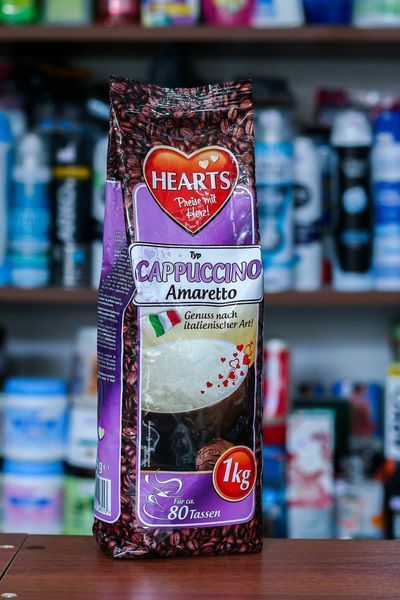 Кофе капучино амаретто растворимый Hearts Capuccino Amaretto, 1кг. Напиток кофейный быстрорастворимый 663864257 фото