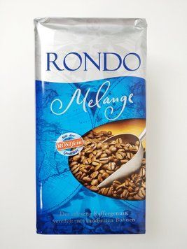 Кофе молотый немецкий Rondo Melange, 500г купаж арабики и робусты с карамельным вкусом 510105714 фото