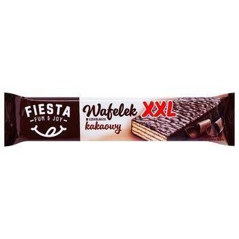 Вафли в шоколаде с шоколадным кремом (начинкой) Fiesta XXL, 30г, Польша 1710274839 фото