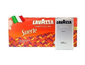 Молотый итальянский Кофе Lavazza Suerte 90% Робуста и 10% Арабика, 250г в вакуумной упаковке 510112384 фото