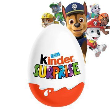 Конфеты шоколадные яйцо Киндер Kinder серия Paw Patrol (Щенячий патруль), 20г, для мальчиков и девочек 1782874072 фото