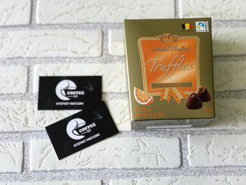 Конфеты шоколадные в коробке (трюфель с апельсином) Maitre Truffout Truffles Orange, 200 г, Бельгия 1193905542 фото
