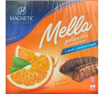 Конфеты желейные (мармеладные) в шоколаде со вкусом апельсина Magnetic Mella 190г Польша 1787282627 фото