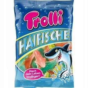 Конфеты желейные жевательные Trolli Haifische (Акулы), 150г (ТЕРМИН 25/12/2025) 1618264802 фото