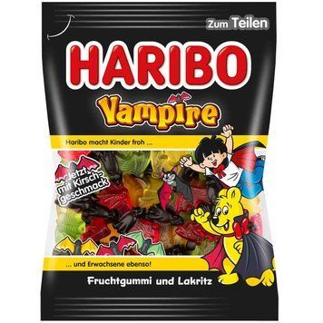 Конфеты желейные Haribo Vampire, 200г Германия, Харибо Вампиры конфеты жевательные мармеладные 1645160842 фото