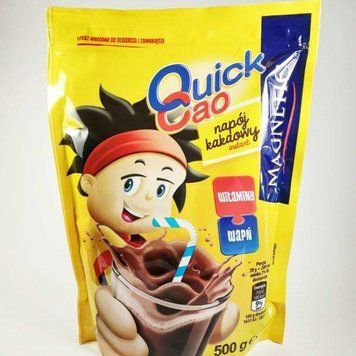 Какао детский растворимый Quick Cao, 500г, быстрорастворимый шоколадный напиток 520754456 фото