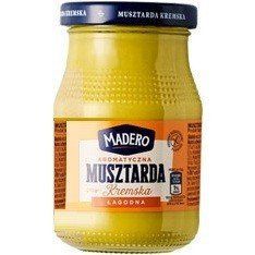 Горчица столовая Madero Kremska 210 г, Польша, БЕЗ ГЛЮТЕНА, в стеклянной банке, зернистая 1898559337 фото
