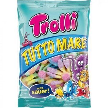 Конфеты желейные жевательные Trolli Tutto Mare (осьминоги), 150г, Германия, мармелдные конфеты 1742991368 фото