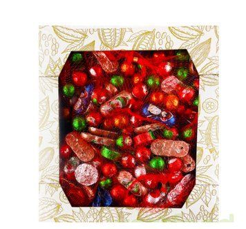 Шоколадные новогодние фигурки (игрушки) в сетке Milano 1800г (12шт х150г) 2418432273 фото