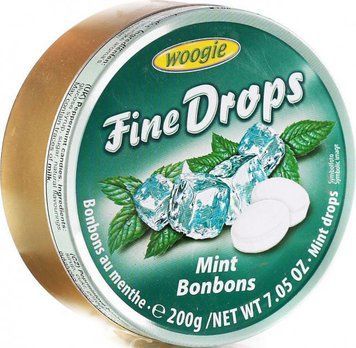 Леденцы в железной банке Woogie Fine Drops со вкусом мяты, 200 г (Австрия) 1321331011 фото