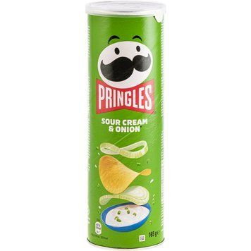Чипси со вкусом сметани и зелени Принглс Pringles Sour Cream & Onion, 165г 2103866542 фото