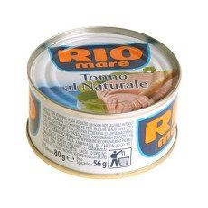 Тунец (консерва) цельными кусочками в собственном соку Rio Mare, 56г, Италия, ж/б 1413042394 фото