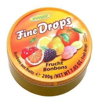Леденцы Woogie Fine Drops ж/б, с фруктовым вкусом 200 г (Австрия) 1321332945 фото