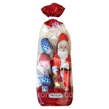 Шоколадные фигурки Riegelein (игрушки на елку+Санта Клаус), 100 г 2418439241 фото