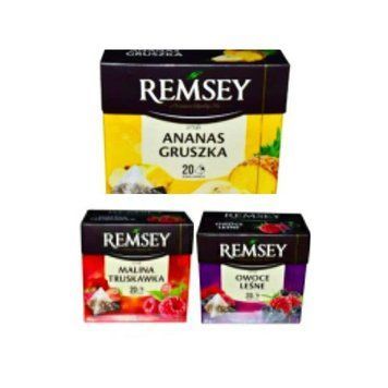 Чай фруктовий малина и клубника Ramsey в пирамидках (20шт), Польша 1206539790 фото