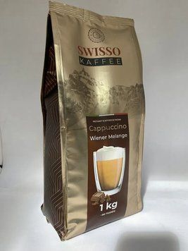 Капучино классический с шоколадным вкусом Swisso Kaffee Melange, 1кг, Германия, 1935770580 фото