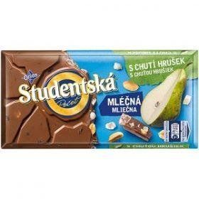 Шоколад молочный с грушей и кусочками арахиса Studentska Mlecna, 170г, Чехия 1124229267 фото