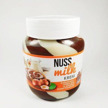 Шоколадно-молочная паста с орехами Nuss Milk, 400г, Польша 644939214 фото