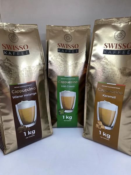 Капучино классический с шоколадным вкусом Swisso Kaffee Melange, 1кг, Германия, 1935770580 фото