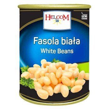 Фасоль біла (боби) консервовані Fasola Helcom, 400 г у ж/б, Польща 1697174133 фото