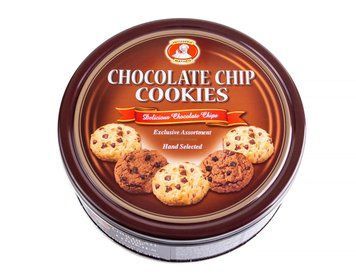 Печенье ассорти с шоколадом Chocolate Chip Cookies в ж/б, 400г, Австрия, Gunz, 1581498820 фото