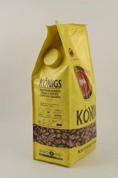 Кофе зерновой Konigs Crema, 1кг, купаж робуста и арабика, средней обжарки (Германия) 1744791862 фото