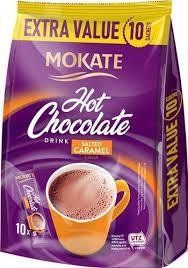 Горячий шоколад соленая карамель (стик 10шт по 18г) Mokate HOT Chocolate, 180г, Польша, шоколадный напиток 1684410614 фото