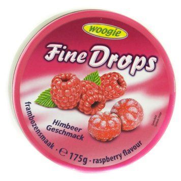 Леденцы Woogie Fine Drops со вкусом Малины в ж/б, 200 г (Австрия) 1323815297 фото