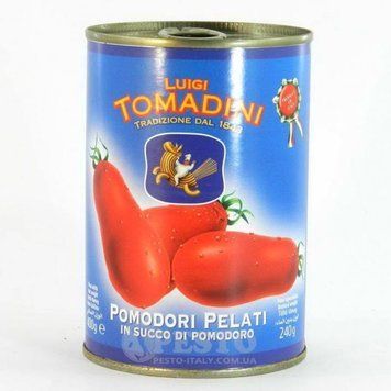 Томати (помідори) цільні у власному соку консервовані Tomadini Pelati, 400 г, Італіяж/б 1662808591 фото