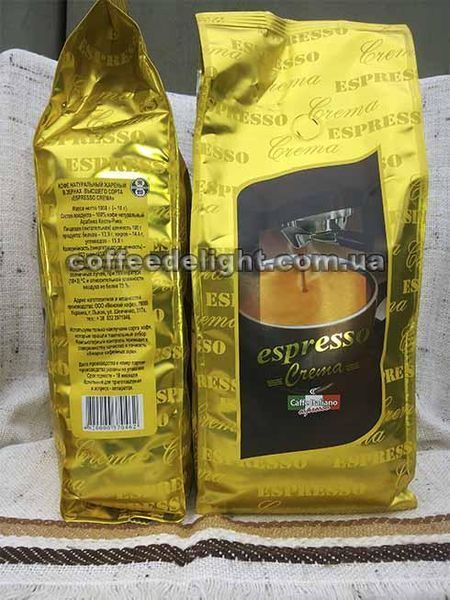 М'яка кава в зернах суміш сортів арабіки Віденська кава Espresso Crema,1кг для приготування еспрессо 734785815 фото