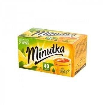 Чай черный с лимоном мелколистовой в пакетиках Minutka 112 г (80 шт.), Польша 1794368748 фото