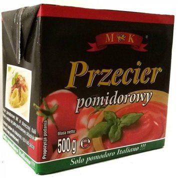 Томатна маса (помідор) пюре Passata, 500 г, Польща в пакеті 1662914188 фото