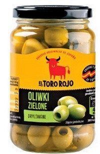Испанские оливки зеленые El Toro Rojo без косточки, 340г 1297203644 фото