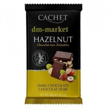 Бельгийский черный шоколад Cachet Hazelnut, 300 г с цельным орехом фундук 796287805 фото