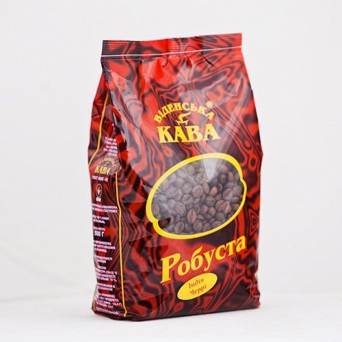 Кофе в зернах с горчинкой Віденська кава Робуста Уганда, 500 грамм, крепкий кофе с тонизирующим эффектом 734791163 фото