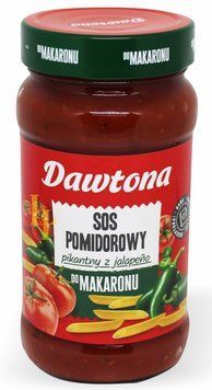 Соус томатный острый c перцем халапеньо Dawtona, 520г, Польша, соус для пасты, макарон 1697224896 фото