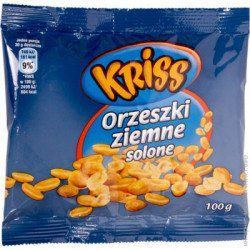 Арахис соленый жареный Kriss, 100 г, Польша 1711502610 фото