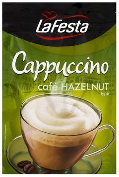 Капучино растворимый со вкусом ореха в стиках La Festa Cafe Haselnut, 125г (10шт х12,5г), напиток кофейный 1684419775 фото