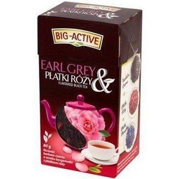 Чай черный листовой рассыпной Big-Active с бергамотом и чайной розой, 80 г, Польша 1558477384 фото