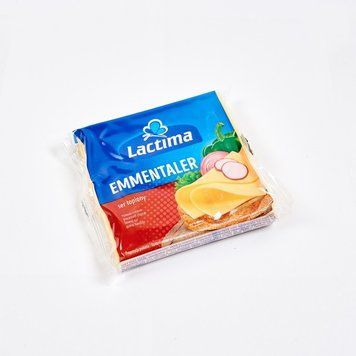 Cыр порционный Lactima Emmentaler, 130 г 1323821575 фото