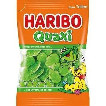 Конфеты желейные лягушки Haribo Quaxi 100г жевательные конфеты Харибо 2202423031 фото